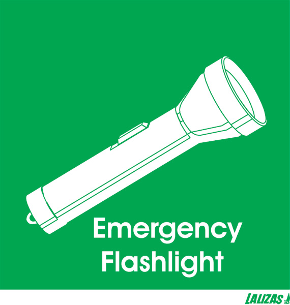 Emergency Response Emergency Sign - Emergency Flashlight Here