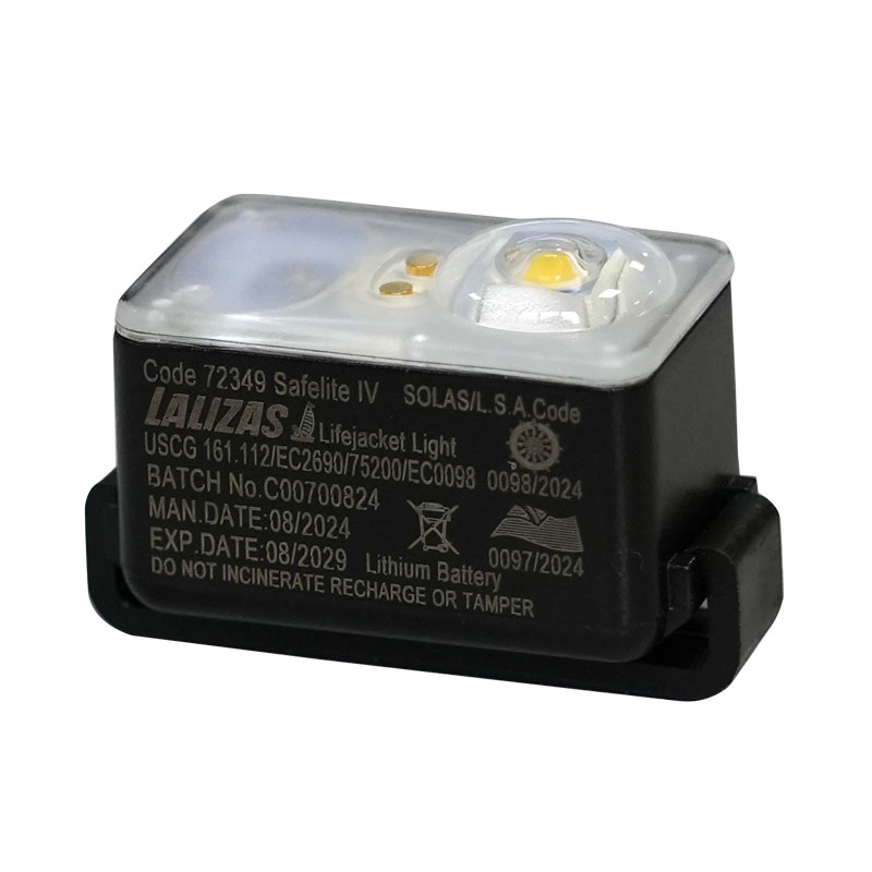 LALIZAS Lifejacket LED flashing light "Safelite  IV" ON-OFF water activated, USCG, SOLAS/MED image